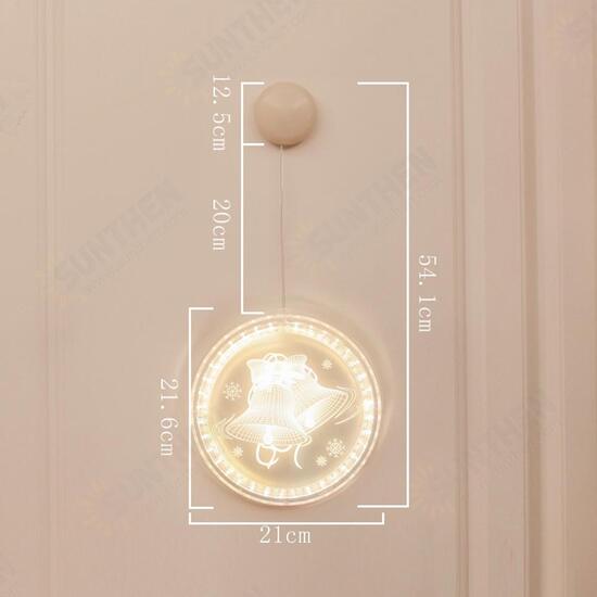 Christmas Bell Pattern 3D Christmas Hanging Night Lamp Battery LED String Light Garland Home Decoration Christmas Bell Pattern 3D Christmas Hanging Night Lamp Battery LED String Light Garland Home Decoration
