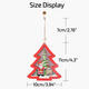 Christmas Decoration Hollow Wooden Pendant Night Light Tree Hanging Ornaments