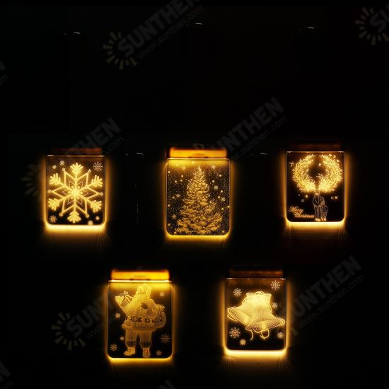 Christmas Hanging LED String Light Warm White Battery Supply Festival Party Holiday Light Decor