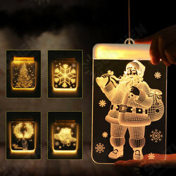 Christmas Hanging LED String Light Warm White Battery Supply Festival Party Holiday Light Decor Christmas Hanging LED String Light Warm White Battery Supply Festival Party Holiday Light Decor