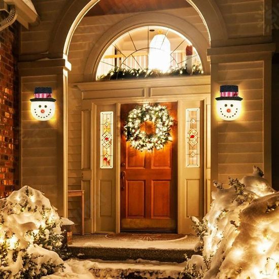 Christmas Snowman Lampshade Corridor Wall Lamp Decoration Outside Xmas Lamp Shade Holiday Christmas Porch Light Covers Lampshade Christmas Snowman Lampshade Corridor Wall Lamp Decoration Outside Xmas Lamp Shade Holiday Christmas Porch Light Covers Lampshade