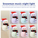 Cute Cartoon Snowman Music Night Light Bedroom Decor Bedside Lamp Christmas Gift Night Lamp for Children Bayby Kid Cute Cartoon Snowman Music Night Light Bedroom Decor Bedside Lamp Christmas Gift Night Lamp for Children Bayby Kid