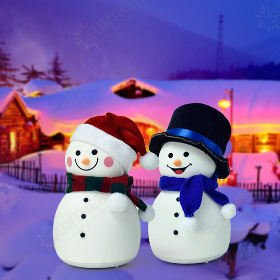 Cute Cartoon Snowman Music Night Light Bedroom Decor Bedside Lamp Christmas Gift Night Lamp for Children Bayby Kid Cute Cartoon Snowman Music Night Light Bedroom Decor Bedside Lamp Christmas Gift Night Lamp for Children Bayby Kid