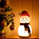 Cute Cartoon Snowman Music Night Light Bedroom Decor Bedside Lamp Christmas Gift Night Lamp for Children Bayby Kid