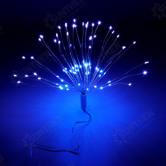 DC5V USB DIY Firework Starburst 120 LED Sliver Fairy String Light Remote Control Christmas Decor