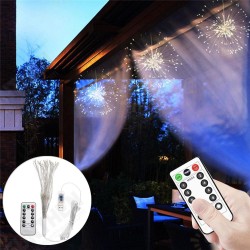 DC5V USB DIY Firework Starburst 120 LED Sliver Fairy String Light Remote Control Christmas Decor DC5V USB DIY Firework Starburst 120 LED Sliver Fairy String Light Remote Control Christmas Decor
