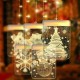 DC5V USB Santa Claus + Bell + Christmas Tree + Snowflake + Snowman 3D LED Hanging Window Curtain String Light