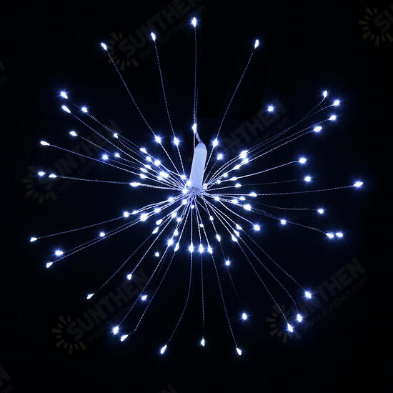 Dual Powered USB Battery 150 LED Starburst String Fairy Light Sliver Wire Wedding Party Home Decor