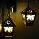 Eid LED Light Lantern Ramadan Festival Party Decorations Mubarak Muslims Islamic Three-dimensional House with LED Lamp Pendant