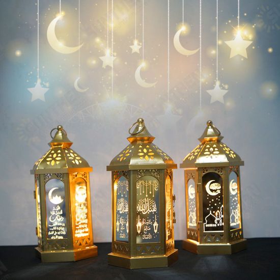 Eid Mubarak Ramadan LED Night Light Lantern Lamp Islam Hanging Decoration Eid Mubarak Ramadan LED Night Light Lantern Lamp Islam Hanging Decoration