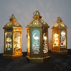 Eid Mubarak Ramadan LED Night Light Lantern Lamp Islam Hanging Decoration Eid Mubarak Ramadan LED Night Light Lantern Lamp Islam Hanging Decoration