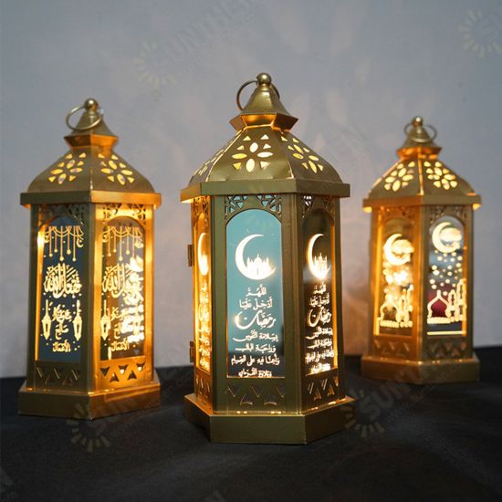Eid Mubarak Ramadan LED Night Light Lantern Lamp Islam Hanging Decoration Eid Mubarak Ramadan LED Night Light Lantern Lamp Islam Hanging Decoration