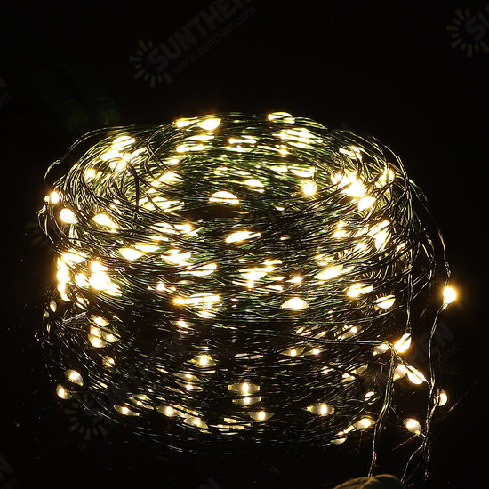 16m USB Copper Wire String Lights Timing 8 Patterns 3000K Warm Light for Party Christmas Wedding Decorations