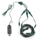 16m USB Copper Wire String Lights Timing 8 Patterns 3000K Warm Light for Party Christmas Wedding Decorations