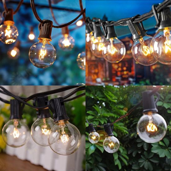 G40 String Lights 220V/110V Outdoor Indoor Party Garden Christmas Home Decoration Fairy Lamp Waterproof IP54