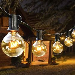 G40 String Lights 220V/110V Outdoor Indoor Party Garden Christmas Home Decoration Fairy Lamp Waterproof IP54 G40 String Lights 220V/110V Outdoor Indoor Party Garden Christmas Home Decoration Fairy Lamp Waterproof IP54