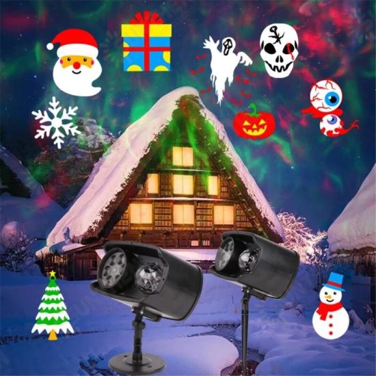 Halloween Christmas LED Projector Light Wireless Remote Indoor Outdoor Wonderland Projector