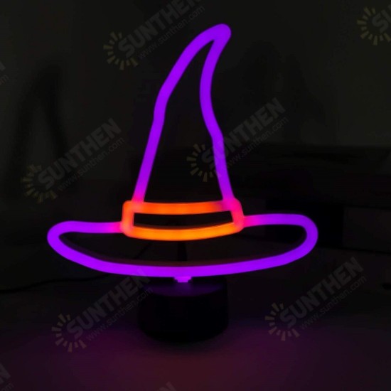 Halloween Decoration LED Neon Sign Light Indoor Night Table Lamp for Party Living Room Wedding Home Decoration