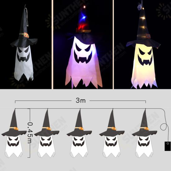 Halloween Fairy Lights Halloween Decorations Lights Witch Hats LED Decorative Lights Battery Operated Decoration Fairy Lights