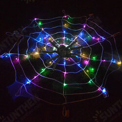 Halloween LED Spider Web String Light Outdoor Horror Party Props Lamp Cobweb Spooky Decor Halloween LED Spider Web String Light Outdoor Horror Party Props Lamp Cobweb Spooky Decor