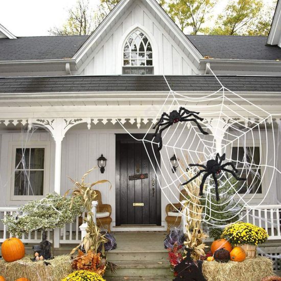 Halloween LED Spider Web String Light Outdoor Horror Party Props Lamp Cobweb Spooky Decor Halloween LED Spider Web String Light Outdoor Horror Party Props Lamp Cobweb Spooky Decor