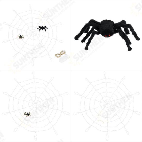 Halloween LED Spider Web String Light Outdoor Horror Party Props Lamp Cobweb Spooky Decor Halloween LED Spider Web String Light Outdoor Horror Party Props Lamp Cobweb Spooky Decor