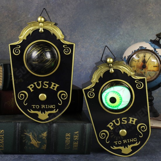Halloween One Eyed Doorbell Decoration Horror Props Glowing Hanging Piece Whole Door Hanging Plastic Doorbell Eye Bell Decor Halloween One Eyed Doorbell Decoration Horror Props Glowing Hanging Piece Whole Door Hanging Plastic Doorbell Eye Bell Decor