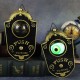 Halloween One Eyed Doorbell Decoration Horror Props Glowing Hanging Piece Whole Door Hanging Plastic Doorbell Eye Bell Decor