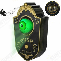 Halloween One Eyed Doorbell Decoration Horror Props Glowing Hanging Piece Whole Door Hanging Plastic Doorbell Eye Bell Decor Halloween One Eyed Doorbell Decoration Horror Props Glowing Hanging Piece Whole Door Hanging Plastic Doorbell Eye Bell Decor