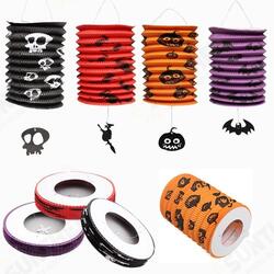 Halloween Pumpkin Bat Pattern Paper Lantern Party Decorations Yard Hanging Decor Halloween Pumpkin Bat Pattern Paper Lantern Party Decorations Yard Hanging Decor