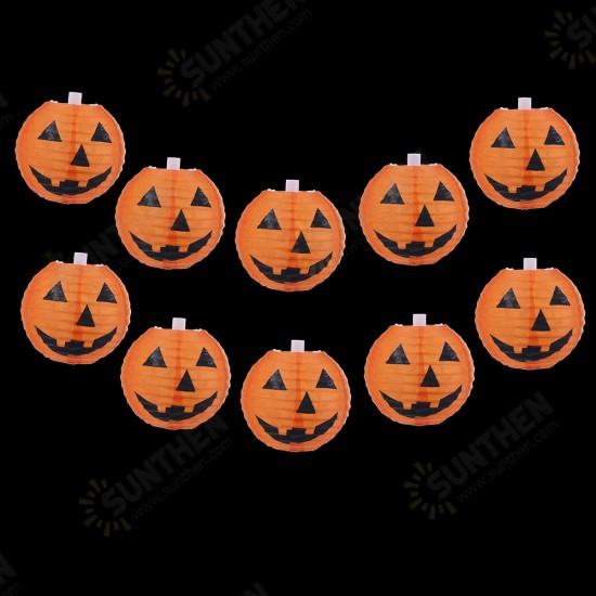 Halloween Pumpkin LED String Light 1.5M 4M Battery Operated Lantern House Party Vintage Lamp