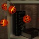 Halloween Pumpkin LED String Light 1.5M 4M Battery Operated Lantern House Party Vintage Lamp