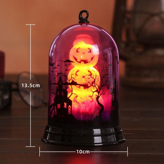 Halloween Small Lampshade Humorous Pumpkin Witch Black Cat Night Light Decoration Home Furnishing Holiday Gift