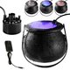 Halloween Smoke Machine Fog Mist Maker Color Changing Witch Cauldron Shape Smoke Machine EU/US/UK Fogger Holiday Party Decoration Prop