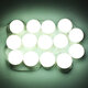 Hollywood Style 14Bulbs White LED Vanity Mirror Lights Kit + EU Power Supply Adapter+Dimmer