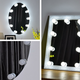 Hollywood Style 14Bulbs White LED Vanity Mirror Lights Kit + EU Power Supply Adapter+Dimmer