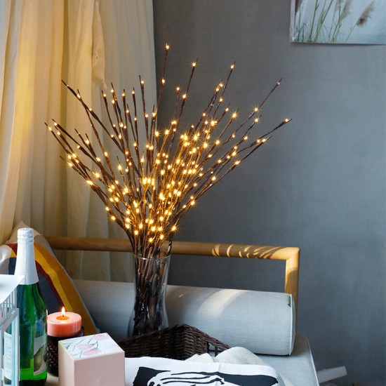 LED Branch Simulation Nordic Style Home Indoor Decor Table Lamp Creative Night Light For Bedroom Wedding Office