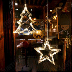 LED Christmas Suction Cup Night Light Ornament Wall Window Hanging Lamp Home Decor LED Christmas Suction Cup Night Light Ornament Wall Window Hanging Lamp Home Decor