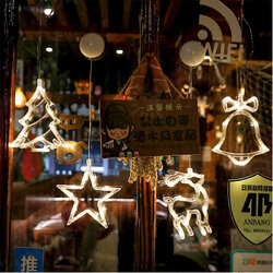 LED Christmas Suction Cup Night Light Ornament Wall Window Hanging Lamp Home Decor LED Christmas Suction Cup Night Light Ornament Wall Window Hanging Lamp Home Decor