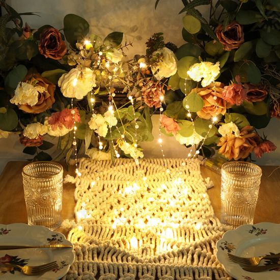 LED Copper Wire Pearls Night Light Home Decor Sweet Romantic String Light For Wedding Bedroom Party LED Copper Wire Pearls Night Light Home Decor Sweet Romantic String Light For Wedding Bedroom Party