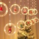 LED Curtain String Lights Garden Street Outdoor Christmas Holiday Light for Christmas Tree Decoration USB Rechargeable