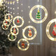 LED Curtain String Lights Garden Street Outdoor Christmas Holiday Light for Christmas Tree Decoration USB Rechargeable