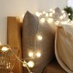 LED Cute Hair Ball Shape String Light Battery Powered Copper Wire Fairy Lights Garden Terrace Party Holiday Decoration Light String