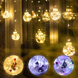 LED Fairy String Curtain Window Lights Holidays Party Waterproof Christmas Decorations Lights LED Fairy String Curtain Window Lights Holidays Party Waterproof Christmas Decorations Lights