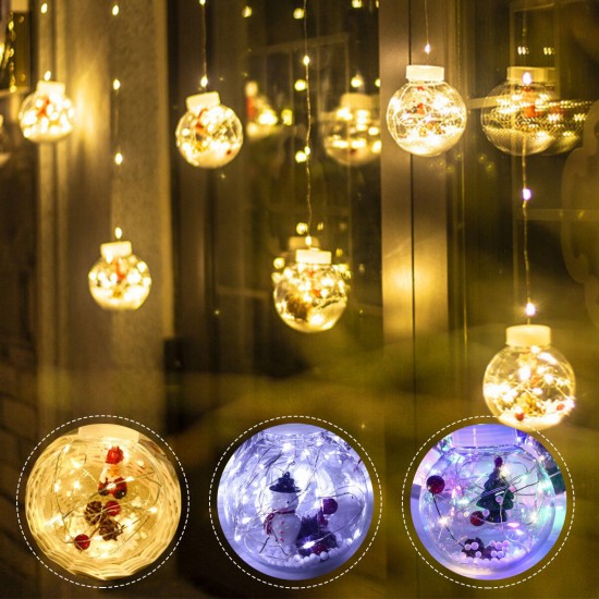 LED Fairy String Curtain Window Lights Holidays Party Waterproof Christmas Decorations Lights