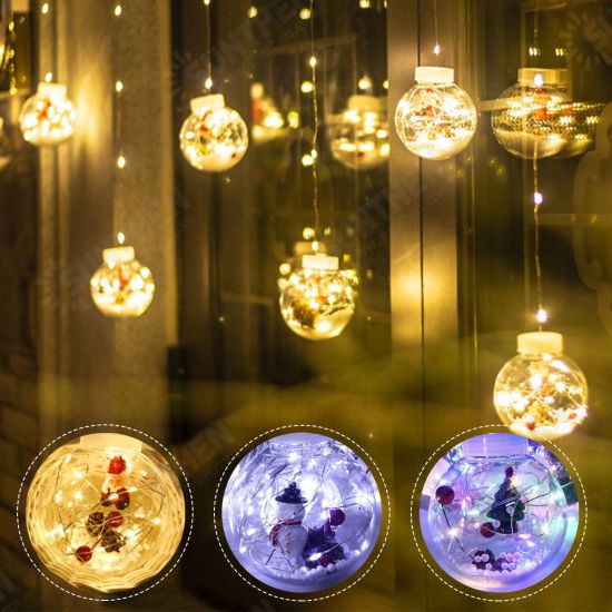 LED Fairy String Curtain Window Lights Holidays Party Waterproof Christmas Decorations Lights