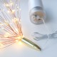 LED Firework Lights Copper Wire Starburst String Lights 8 Modes Battery Power Christmas Decoration Lights