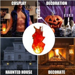 LED Ghost Fire Halloween Anime Dress Up Glowing Palm Flame Horror Atmosphere Ghost Fire Lamp Floating Fireball Props Lamp Decor LED Ghost Fire Halloween Anime Dress Up Glowing Palm Flame Horror Atmosphere Ghost Fire Lamp Floating Fireball Props Lamp Decor