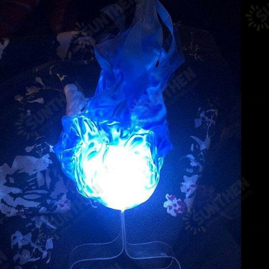 LED Ghost Fire Halloween Anime Dress Up Glowing Palm Flame Horror Atmosphere Ghost Fire Lamp Floating Fireball Props Lamp Decor