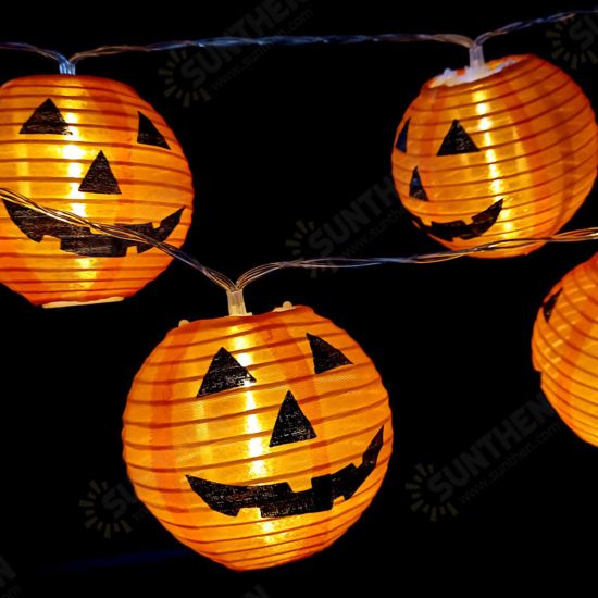 LED Halloween Pumpkin String Lights Solar/Battery Power Party Decor Waterproof LED Halloween Pumpkin String Lights Solar/Battery Power Party Decor Waterproof